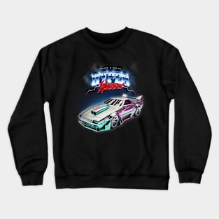 Retro sports car 80's. Hyper speed Crewneck Sweatshirt